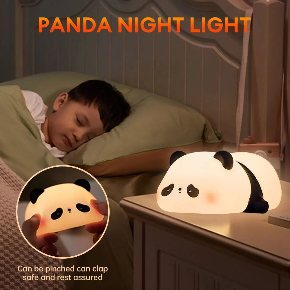 Lampara de silicona oso panda